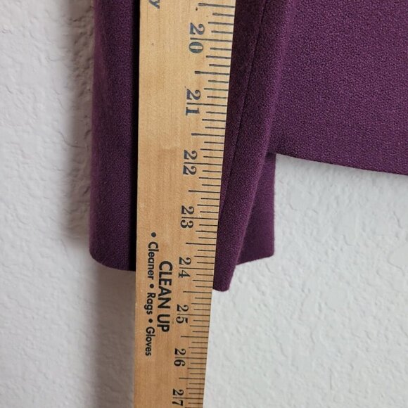Vintage Pendleton Suit Blazer Sz 10 Eggplant Purple 100% New Wool Made In USA - Picture 9 of 11